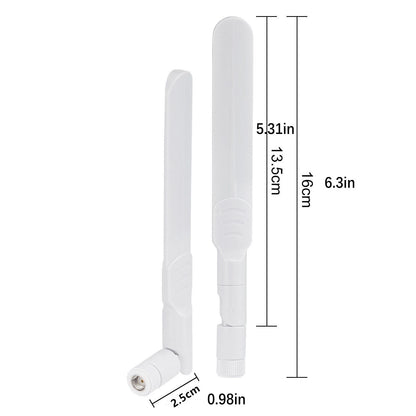 2pcs 8dBi Dual Band 2.4G/5.8G WiFi RP-SMA Antenna 2400-2500mhz/4900-5900mhz