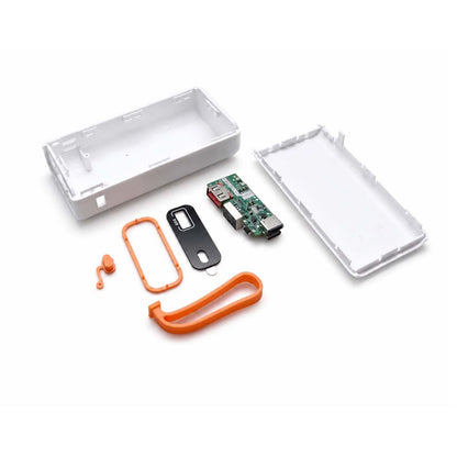 White 2 Slots 21700 Power Bank Case Cage  Durable Portable For PC/ Smartphone,