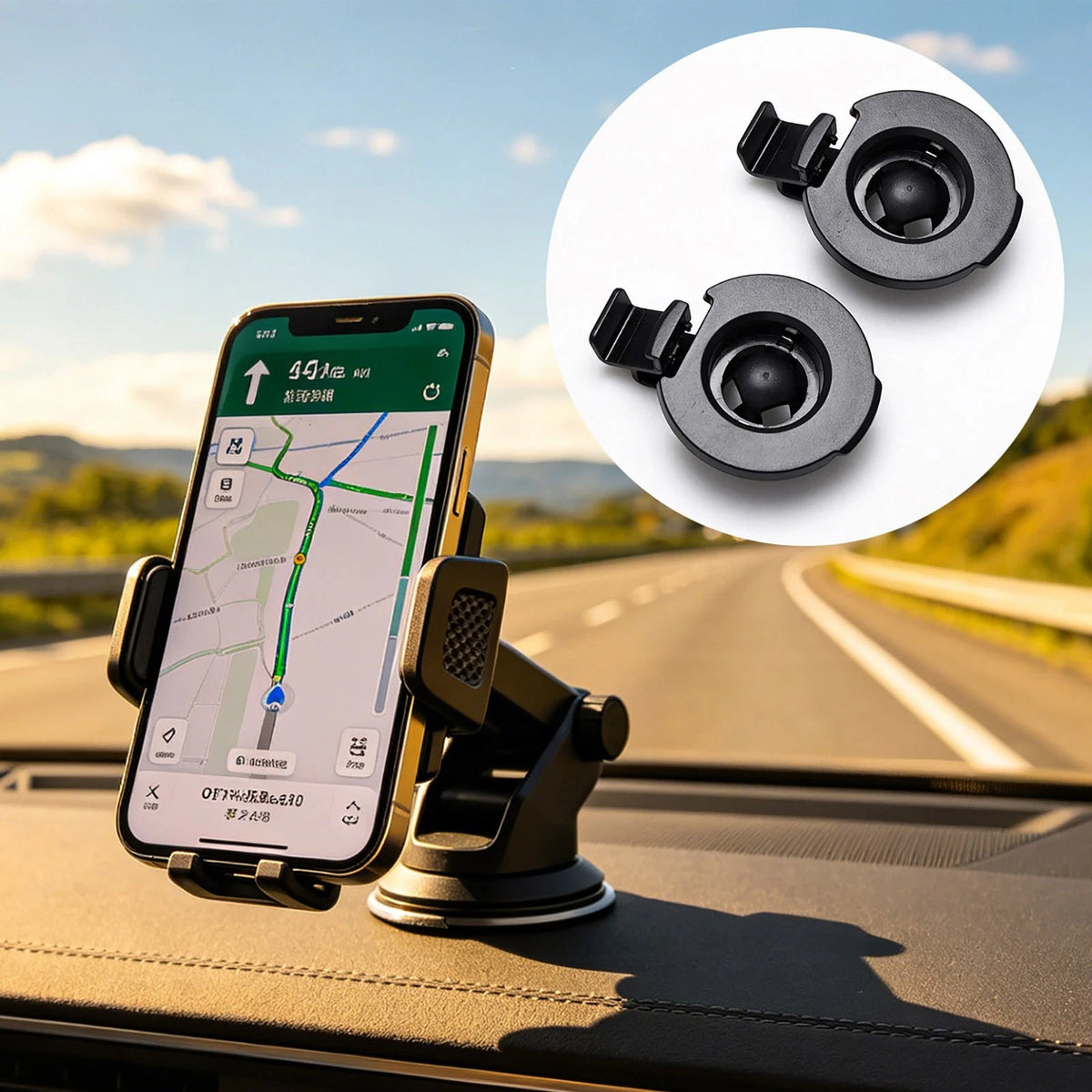 2 Pack GPS Cradle Bracket Clip Fits for Garmin Nuvi 2497 2539 Snap-In No Rattle