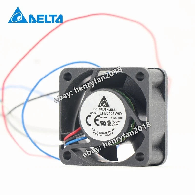 Delta Fan EFB0405VHD DC 5V 0.50A 40*40*20MM 3pin Server Cooling Fan Ball Bearing