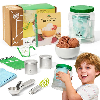 KiwiCo Science of Cooking Ice Cream Kit - STEM 8 x 11 x 6.1 inches, Blue
