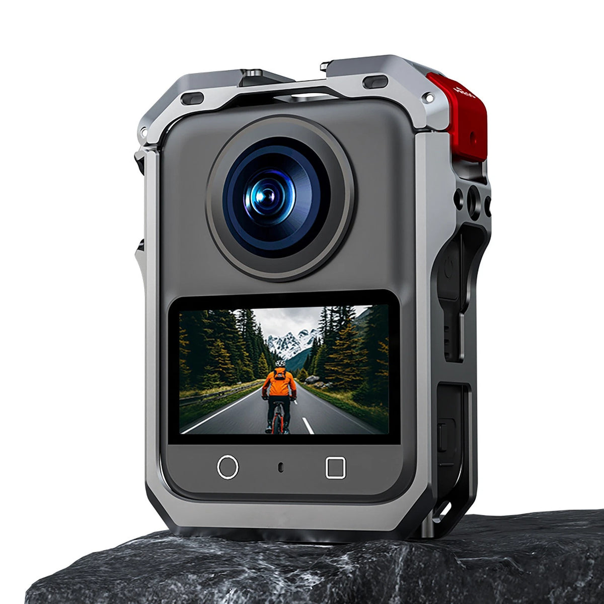 High Quality For DJI Osmo 360 Camera Metal Rabbit Cage Frame Case+Lens Cover