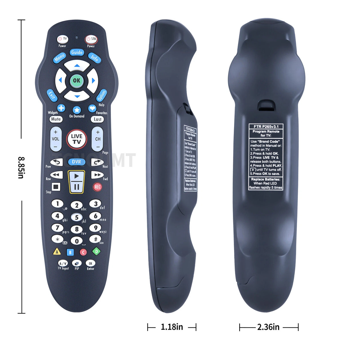 Remote Control For Frontier FiOS TV Verizon FiOS Systems RC26655006/03B P265V3.1