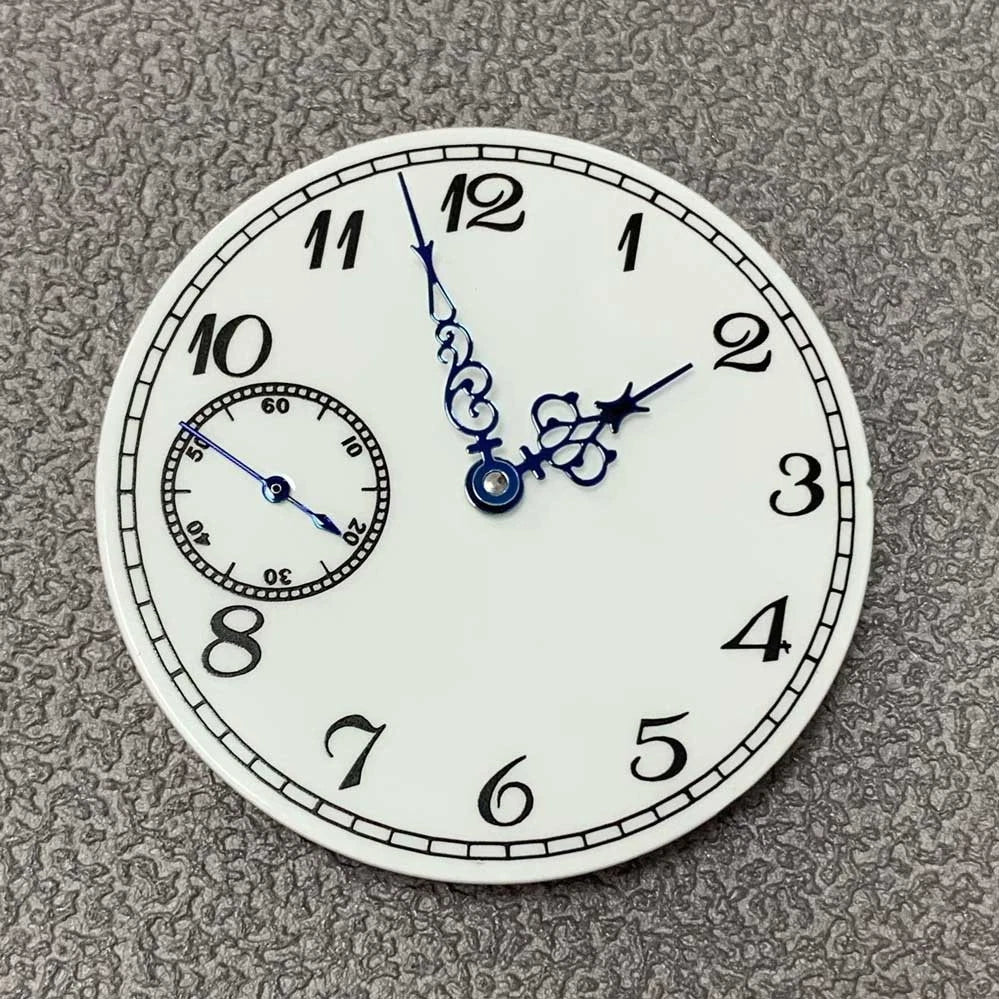 37mm Watch Dial Face+ Blue Watch Hands Kit for ETA 6497 ST3600 Movement A