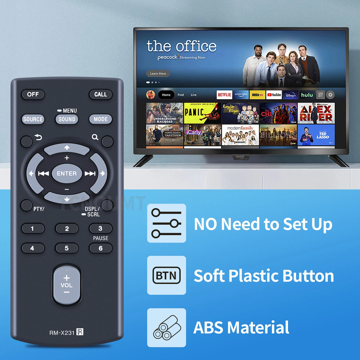 RM-X231 For Sony Disc Player Remote Control MEXN5100BT WX-900BT WXGS920BH