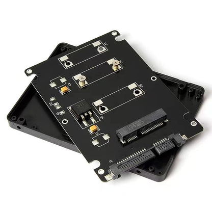 2.5 Inch SATA to mSATA SSD Enclosure Converter Internal / External Adapter A