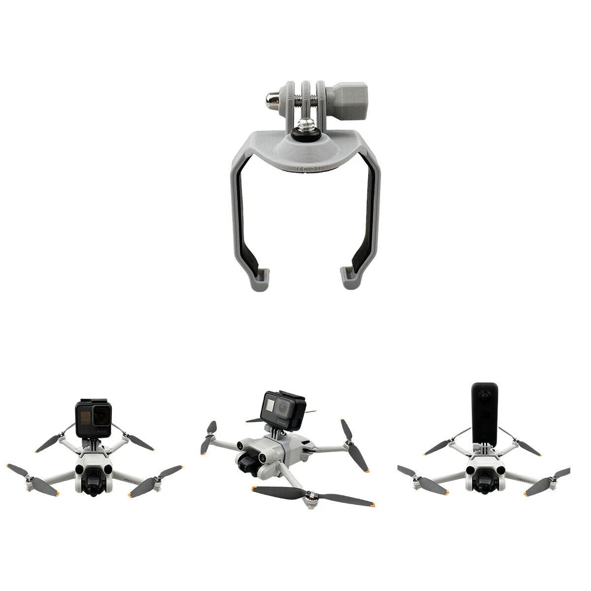 Sports Camera Top Expansion Adapter Bracket 1/4 Screw Mount For DJI Mini 3 Pro