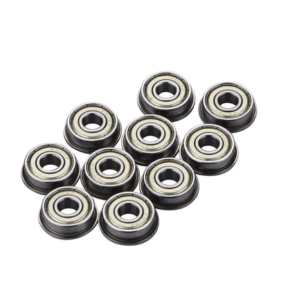 10x Metric Flanged Bearing Flange Ball Bearing F608ZZ 8*22*7mm Flange Bearing