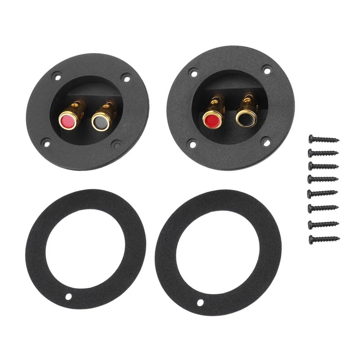 2-Way Speaker Box Terminal Cup Round Spring Loaded Connector for Subwoofer
