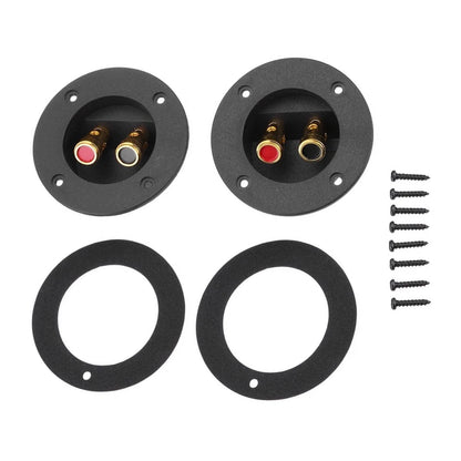 2-Way Speaker Box Terminal Cup Round Spring Loaded Connector for Subwoofer