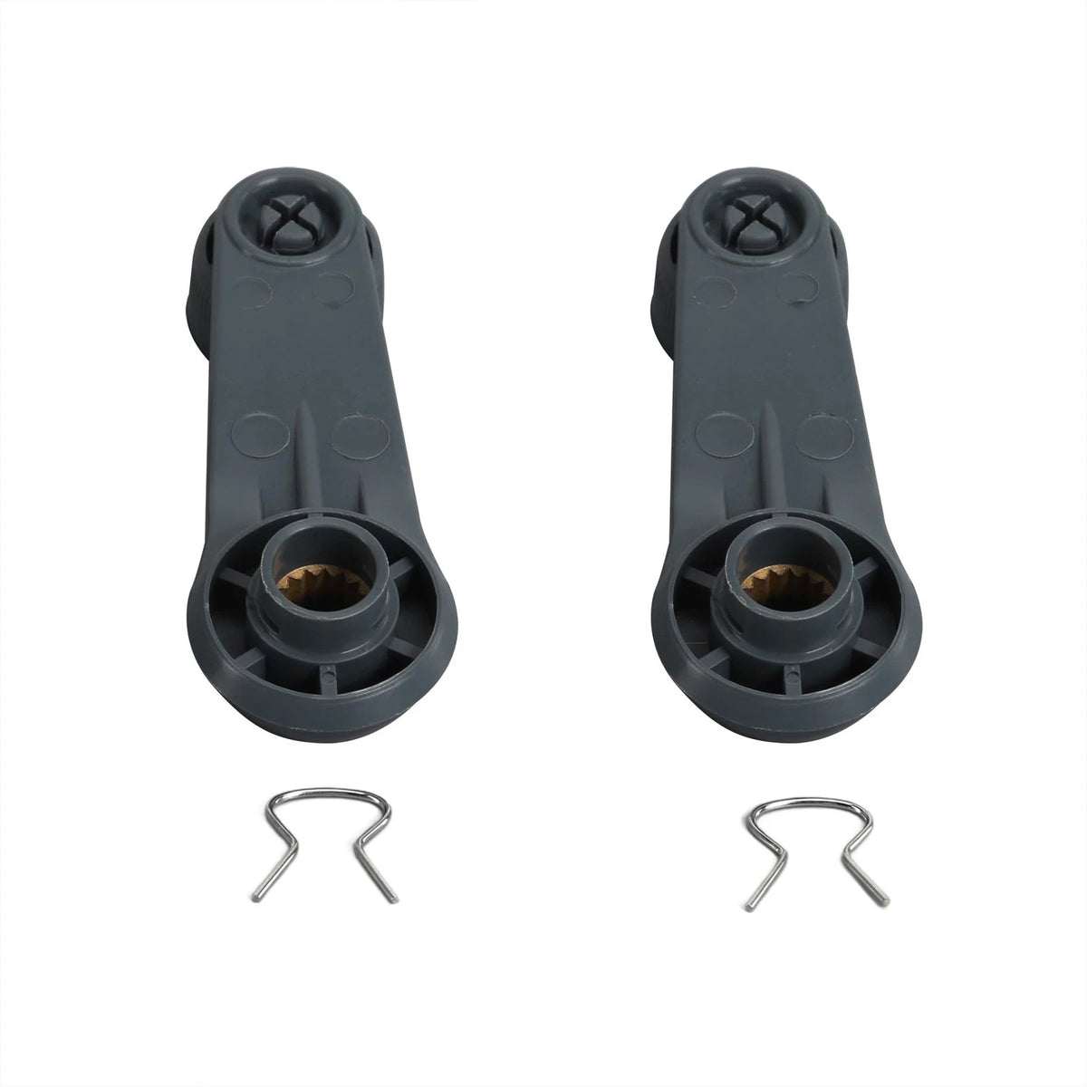 Whkdscvmu Set of 2 Grey Interior Window Crank Handles Compatible with Gray