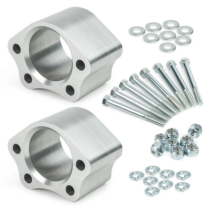 Silver 2 Inch UCA Ball Joint Spacers Leveling Kit For Chevrolet Silverado GMC