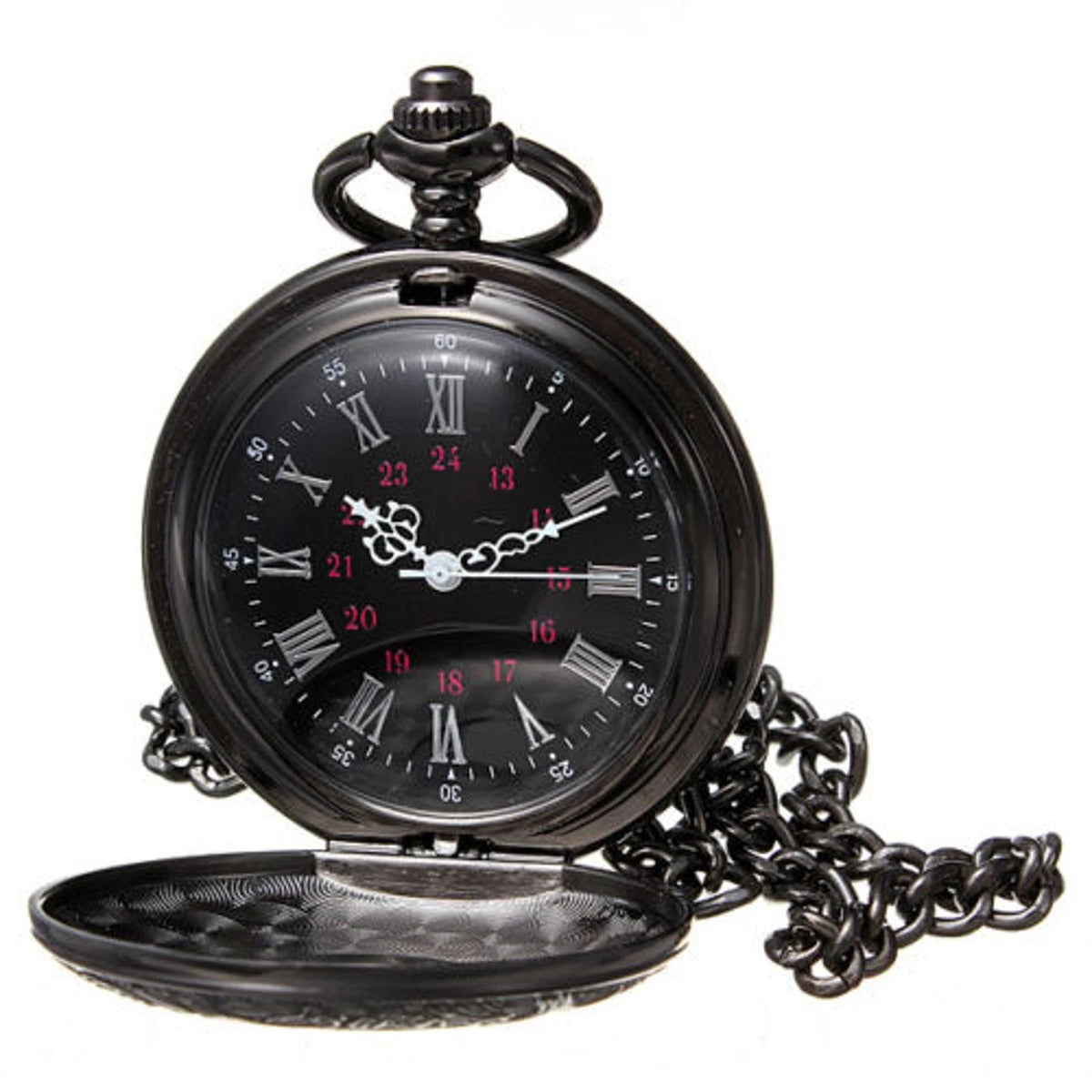 Vintage Retro Steampunk Pocket Watch Vintage Quartz Pendant Necklace Chain Gift