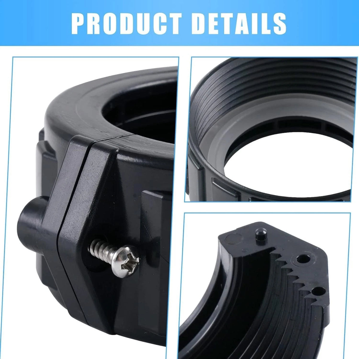 Spa Hot Tub Heater Split Nut Unions with Screws and Gasket,...