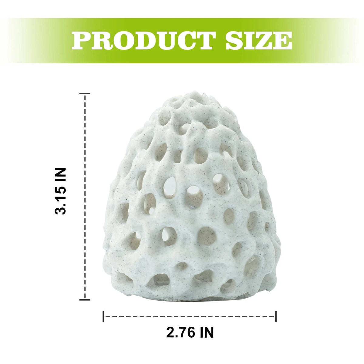 Swirge Shrimp Dome Hide, Hides for Aquarium, Betta Fish Hideout White