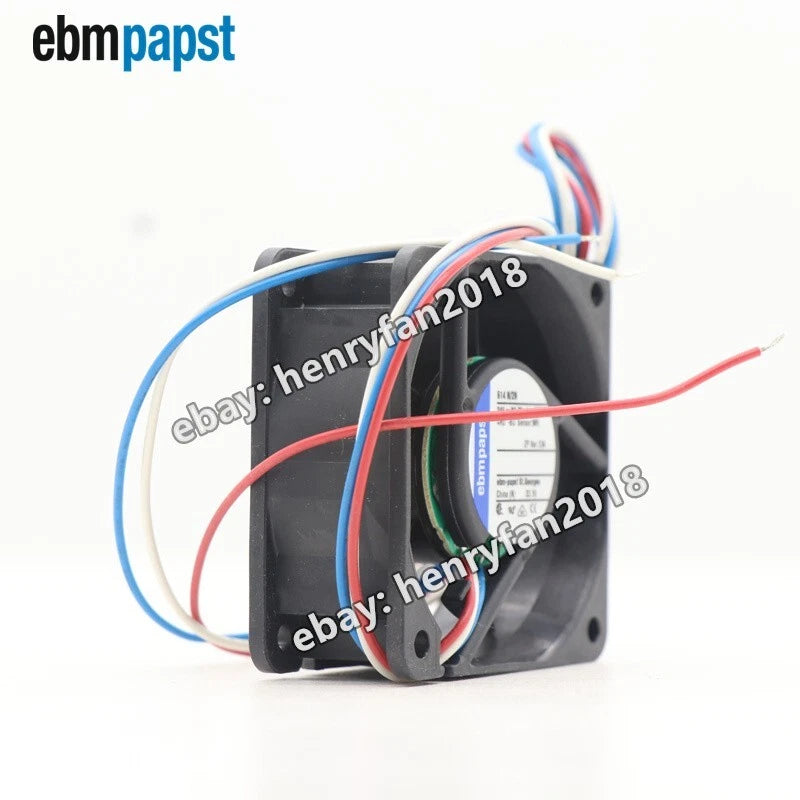 Ebmpapst Fan 614N/2N Axial Fan DC 24V 1.8W 60x60x25mm 75mA Cooling Fan 3-Wire