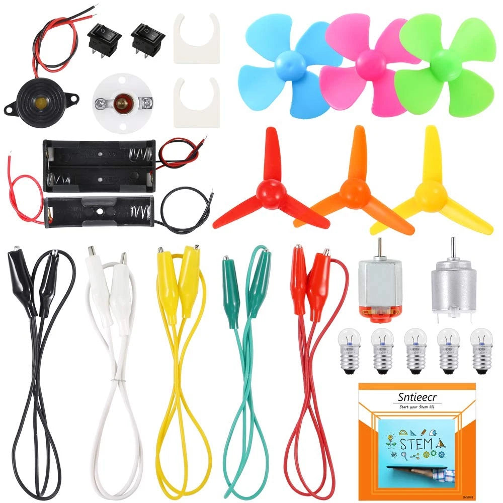 Sntieecr Electric Circuit Motor Kit, Science Experiment Educational Small
