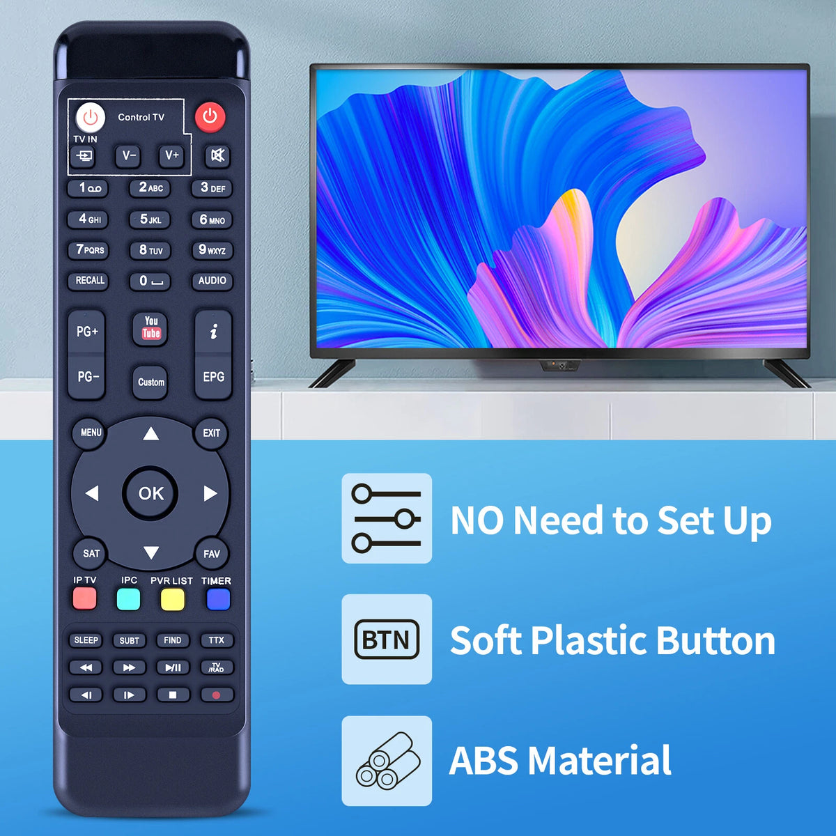 Remote Control For FreeSat GTmedia V8 Super V8 Golden V8 Nova V9 Pro