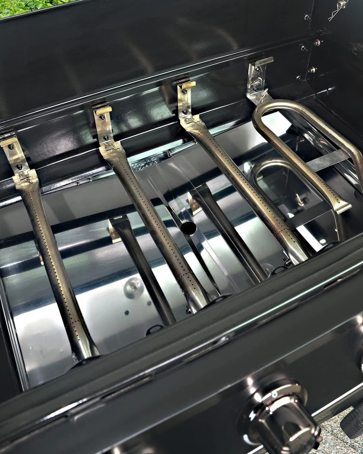 Grease Tray with Catch Pan - Dyna Glo Adjustable between 24" and 30", Mirror