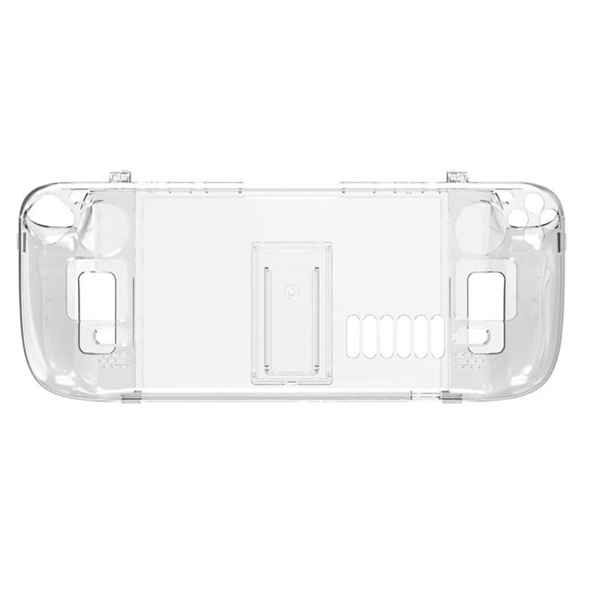 2 in 1 Crystal Clear Protective Back Case Shell  for Steam Deck Game Console