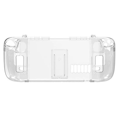 2 in 1 Crystal Clear Protective Back Case Shell  for Steam Deck Game Console