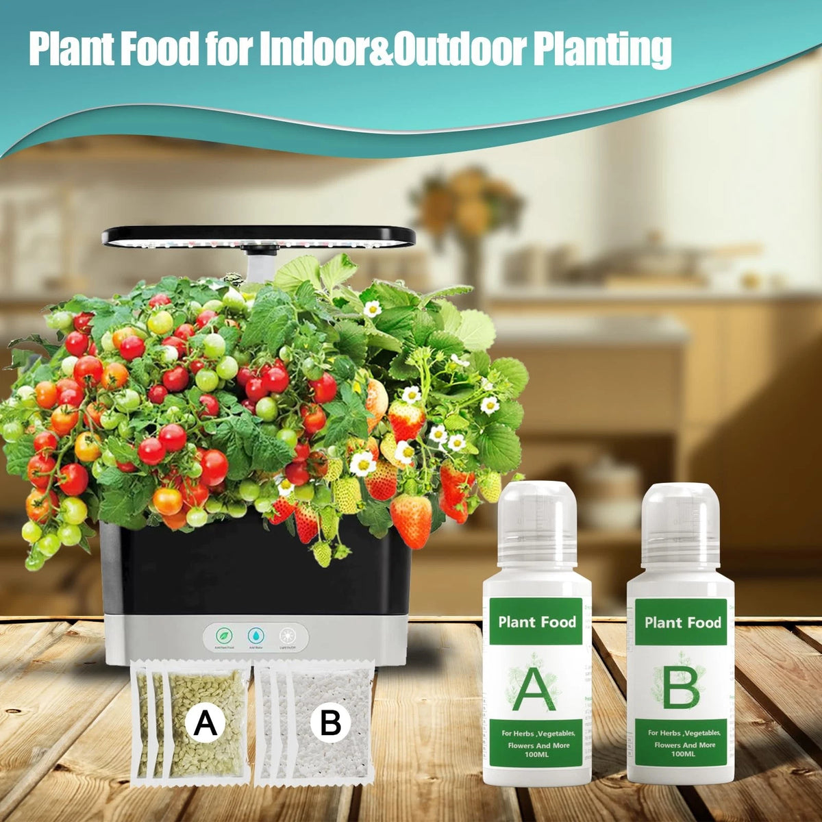 Hydroponics Nutrients for Aerogarden(800ml in Total), Plant Food A & B...