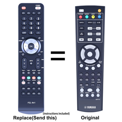 BDP121 Replacement Remote Control For Yamaha BD-S473 Player