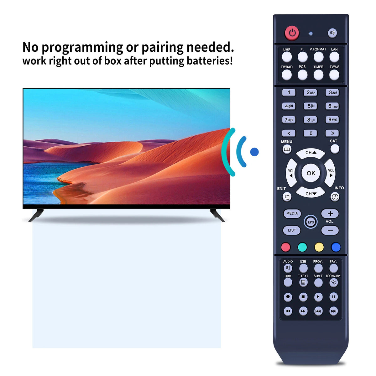 Replacement Remote Control For Technomate TM 800 HD