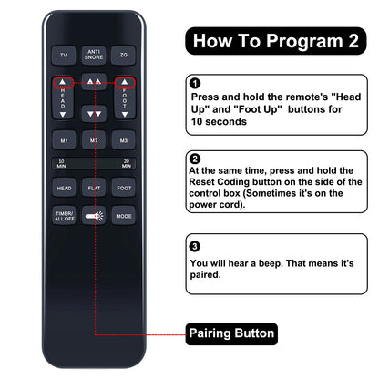 Replacement Remote Control For Resident Home Adjustable Base