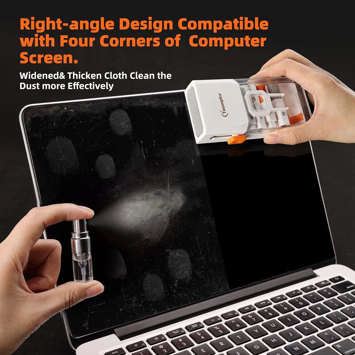 All-in-1 Keyboard Cleaner Laptop Cleaning Kit,Computer Bright White