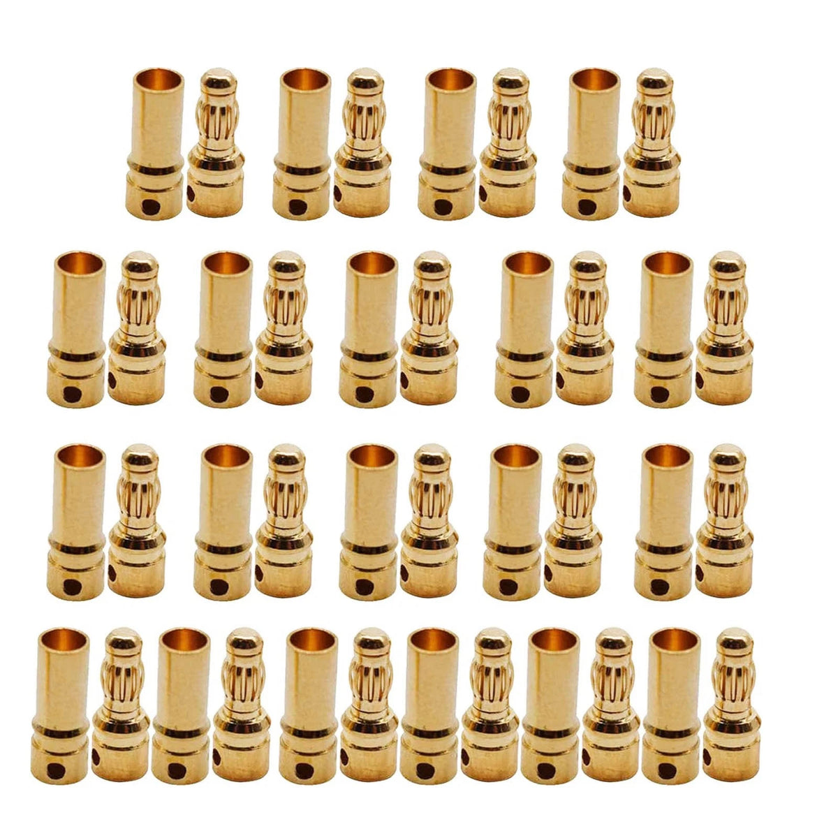 40pcs 3.5mm Gold Bullet Banana Connector Plug   for RC Motor ESC Battery