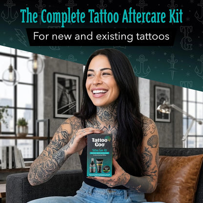 Tattoo Goo Aftercare Kit, 3 Piece Set, 3