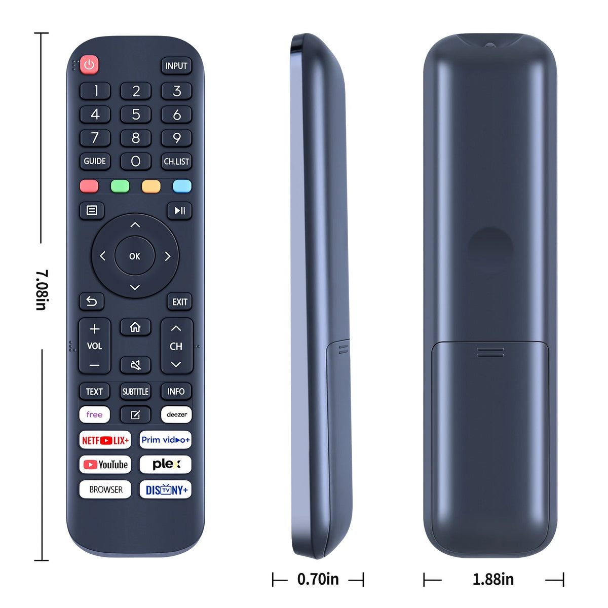 Replace Remote Control For RCA VRS32HQ1 Smart TV 32 Inch (80 cm) HDLED TV