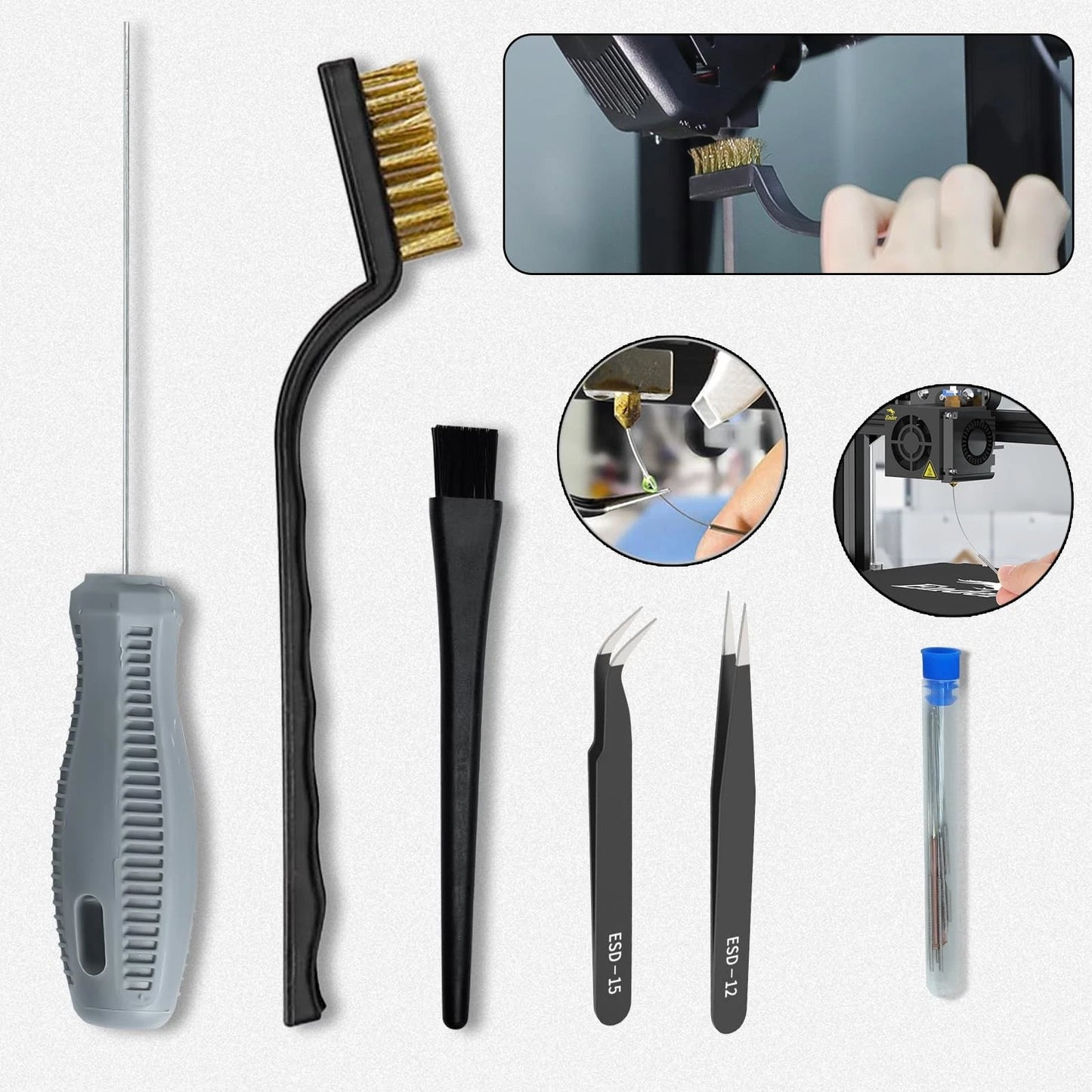 Creality 3D Print Tools Warp Kit 74PCS Comprehensive Printing black