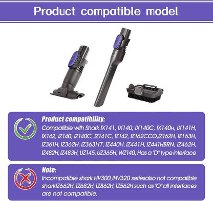Vacuum Crevice Tool Brush 9.44 x 5.90 x 2.55 inch, 2-in-1 brush + Slit