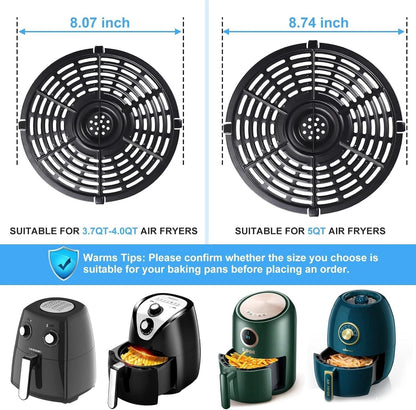 Air Fryer Grill Pan for Power XL 5QT fryer, 8.7'' Round Non-Stick...
