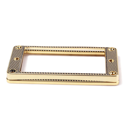 2X Guitar Gold Humbucker Pickup Rings Frames Fit For Les Paul SG ES DOT