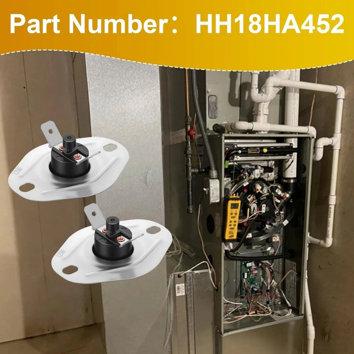 Furnace Flame Rollout Limit Switch 2 Units HH18HA452 for Carrier Payne Models