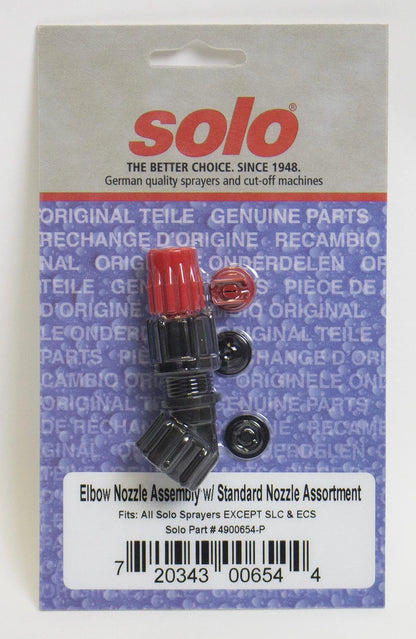 Solo 4900654-P Sprayer Elbow Nozzle Assembly Plus Standard S, Black