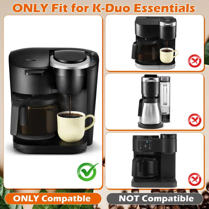 Coffee Brew Basket Replacement for K-Duo Essentials (Only universal, Black
