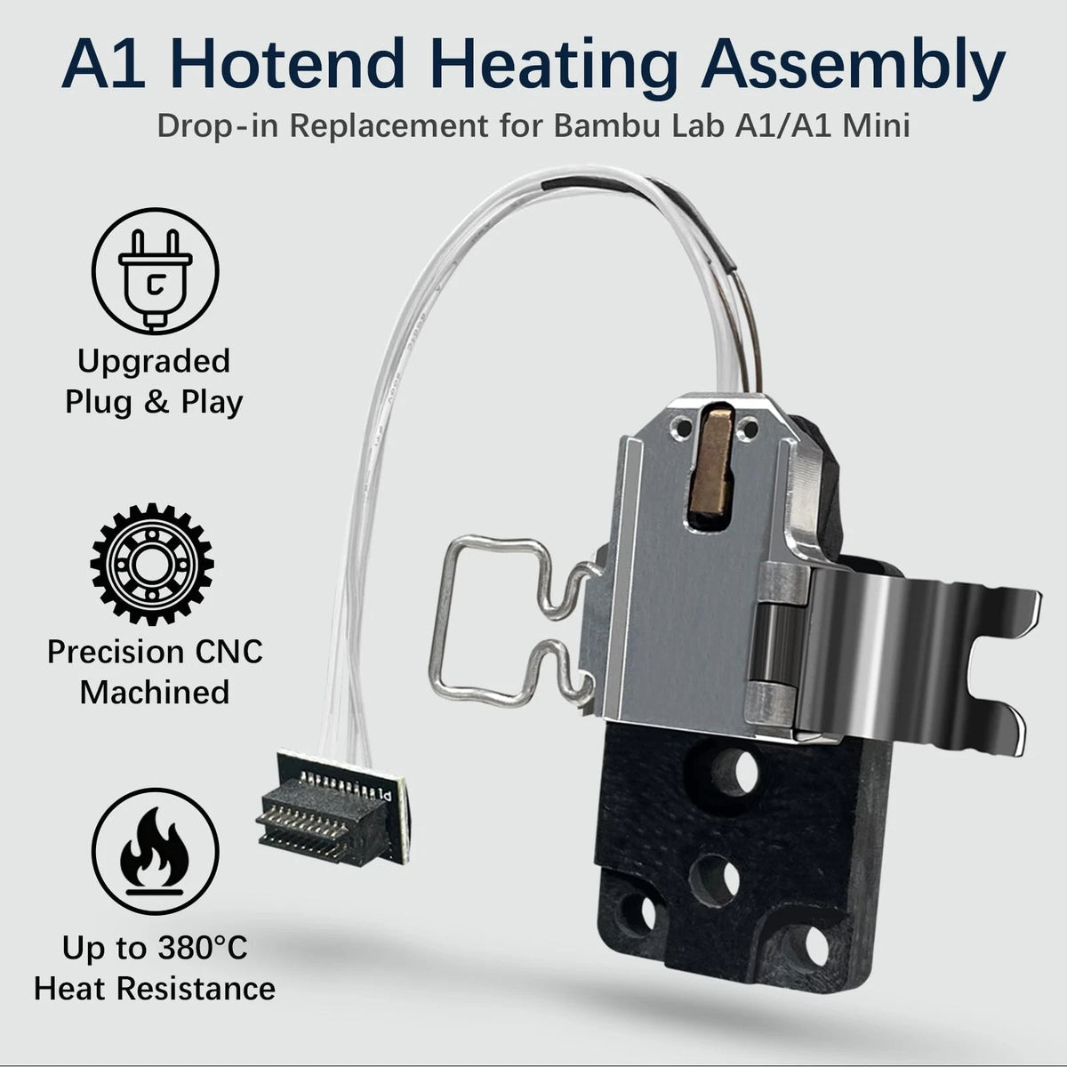 Precision Hotend Heating Assembly Kit for A1/A1MINI