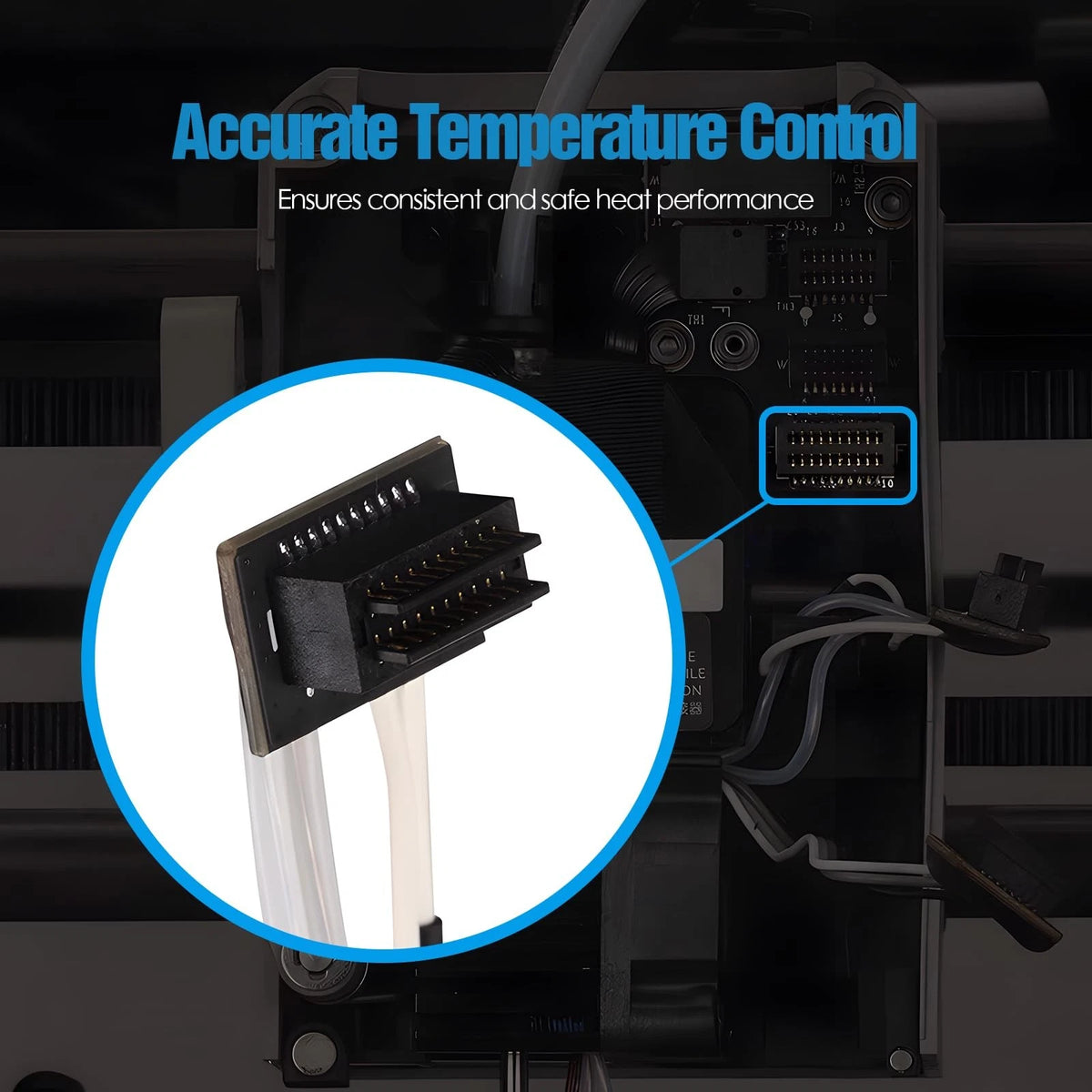 QIMATOP Ceramic Heater Cartridge & Thermistor Cable Kit for Bambu A1/A1 Mini