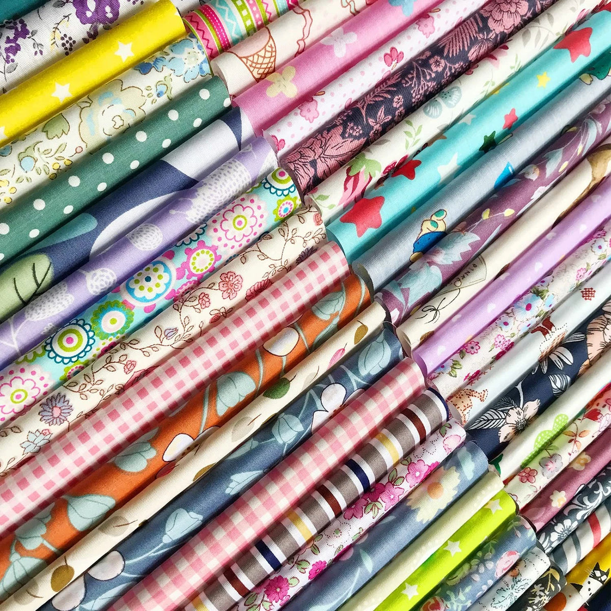 50pcs 8" x Fabric Squares  Cotton 8x8 Inches, Multicolor