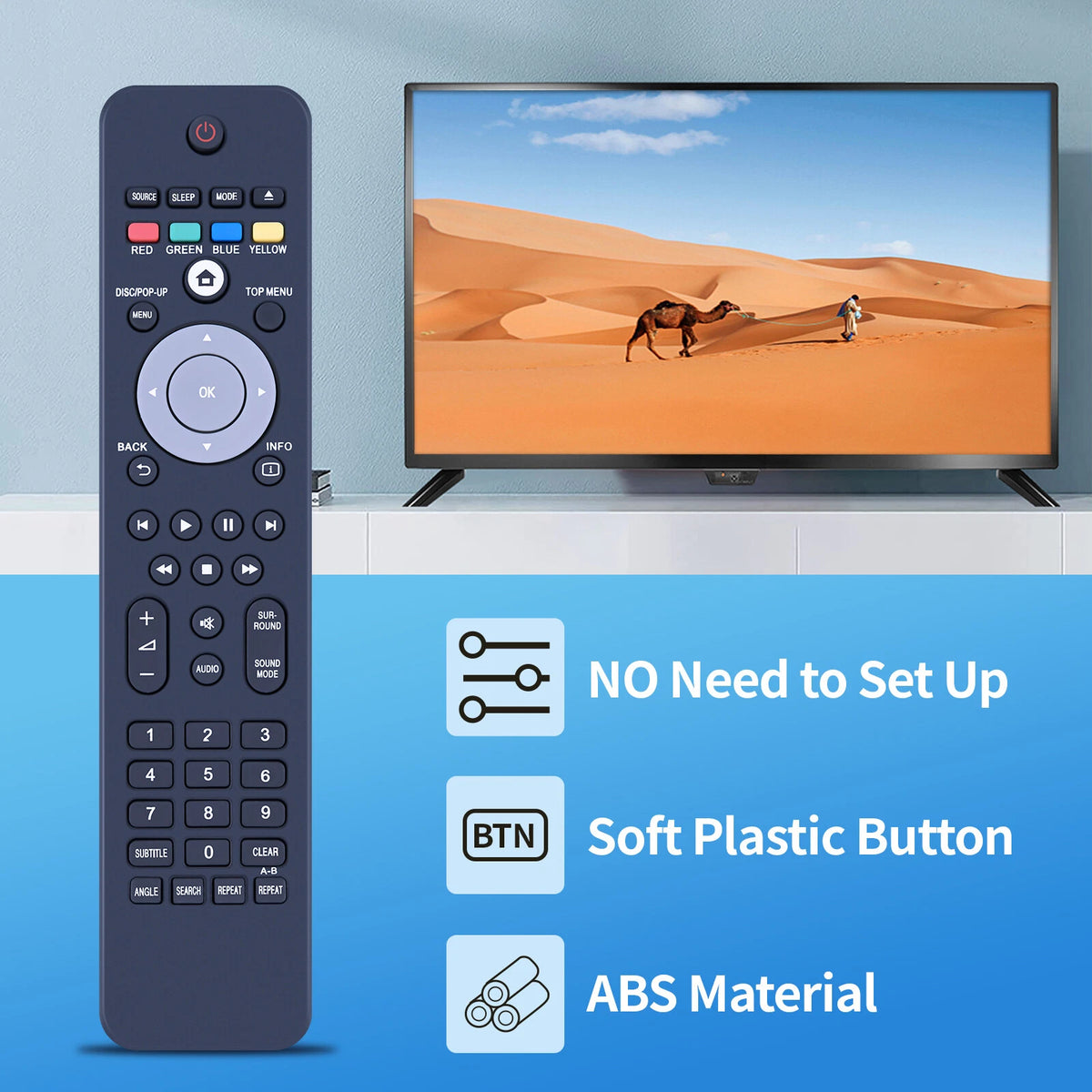 Remote Control NB5E5 For Philip s Home Theater System HTS3051B/F7 HTS3051B/F7A