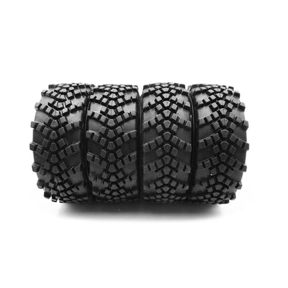 4Pack 1/16 RC Car Rubber Tires Tyres for WPL B-14 B16 B36 B24 Military Truck D
