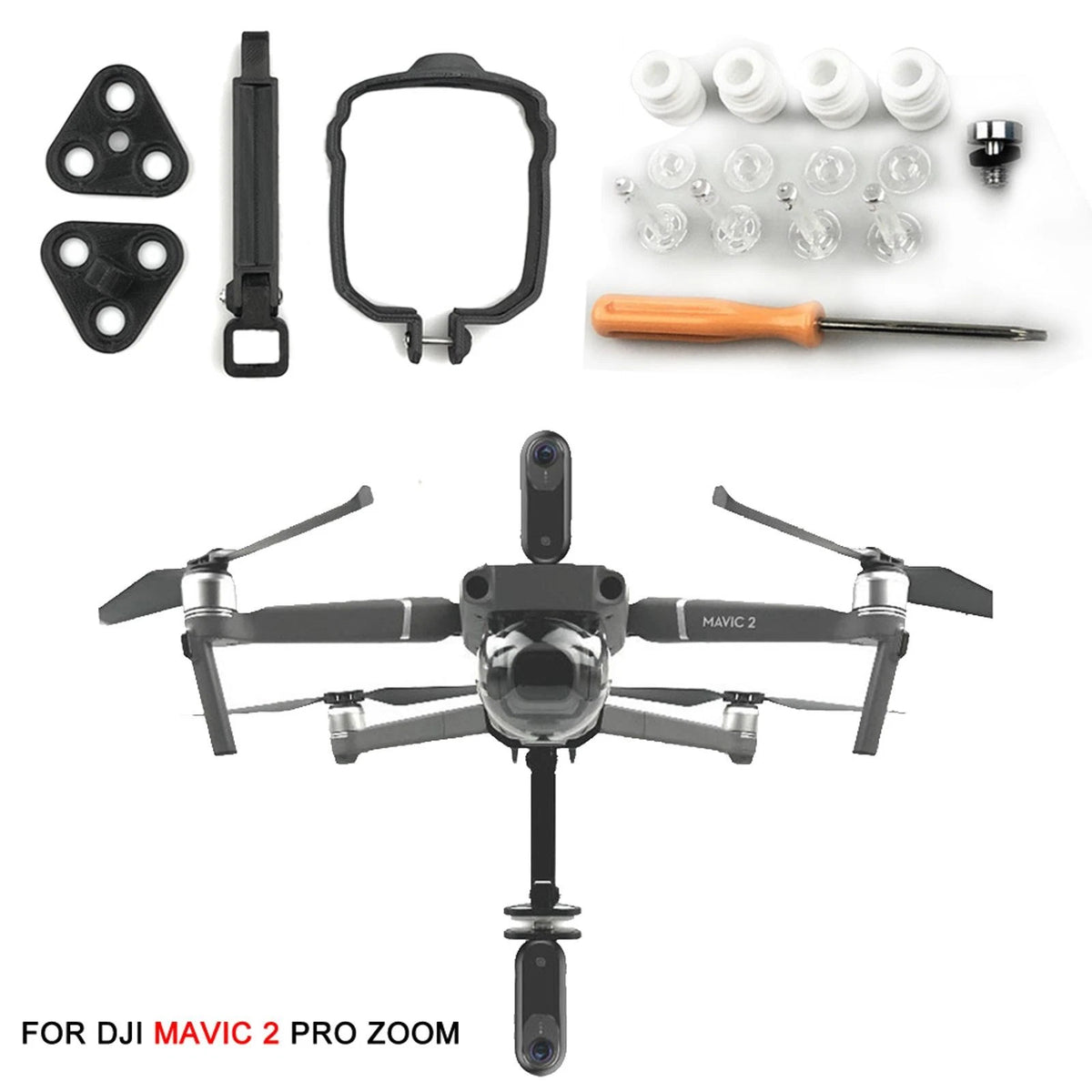 1/4 Adjustable Camera Holder Stand Mount Bracket For DJI Mavic 2 Pro Zoom Drone