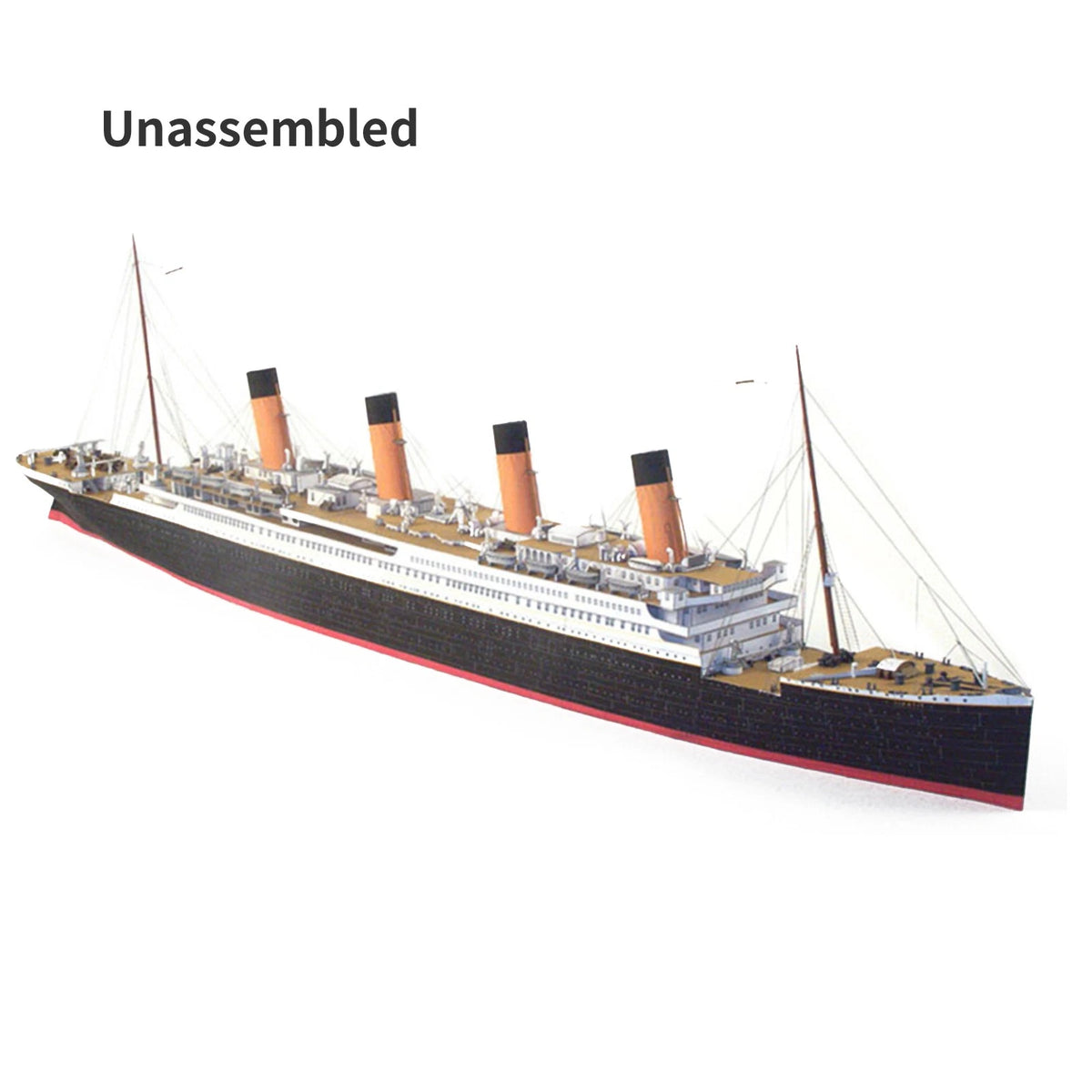 1:400 Unassembled Memorial British Titanic Cruise Paper Model Ship Model Display
