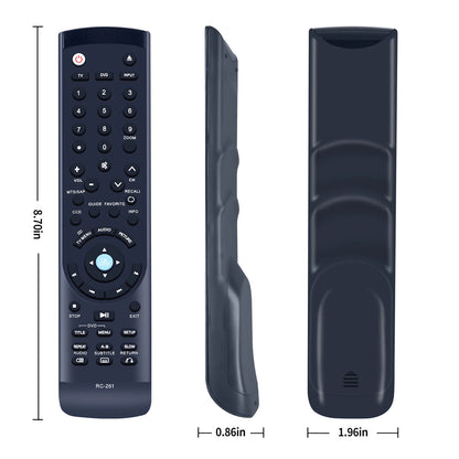 RC-261 For Insignia TV Remote Control NS-LDVD26Q-10A NS-LDVD19Q-10A