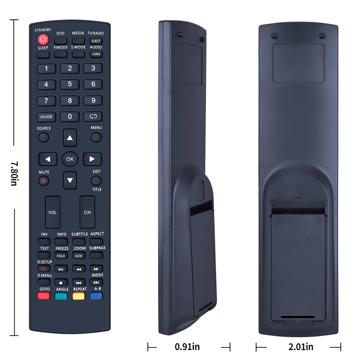 Replacement Remote Control For Linsar 24" LED HD TV-720p,24" Flat Screen