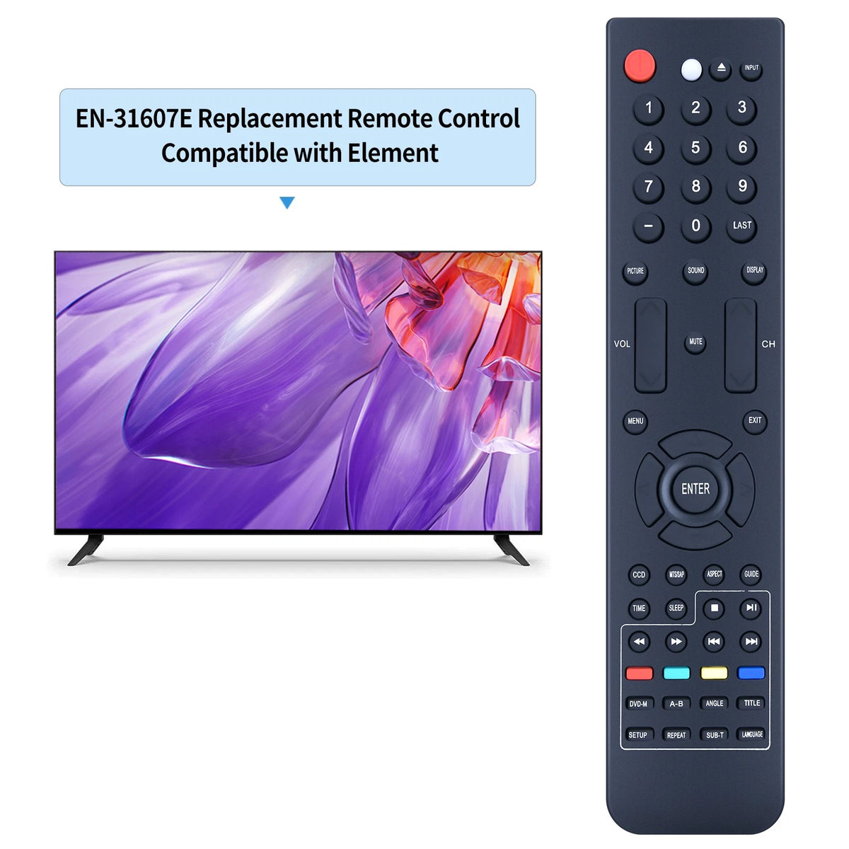 Remote Control For Element TV 40LE45S ELCHS192 ELCHS262 ELCHS322 ELCHW261
